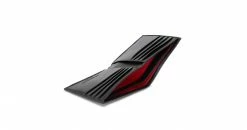Watson & Wolfe Vegan Leather RFID Protective Wallet | Black & Red Accessories