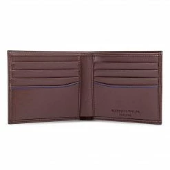 Watson & Wolfe Accessories Vegan Leather RFID Protective Wallet | Chestnut Brown & Cobalt Blue 10 Watson & Wolfe Accessories Vegan Leather RFID Protective Wallet | Chestnut Brown & Cobalt Blue