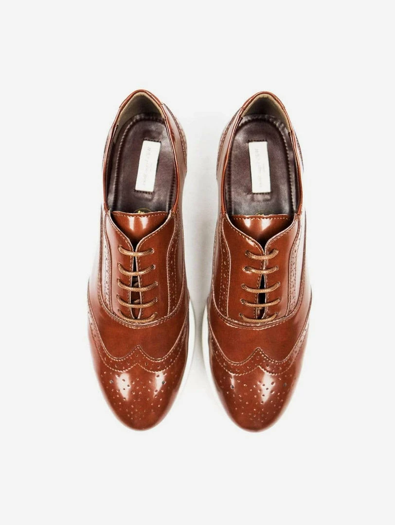 Will's Women's Vegan Leather Platform Brogues | Multiple Colours 10 Will's Women's Vegan Leather Platform Brogues | Multiple Colours