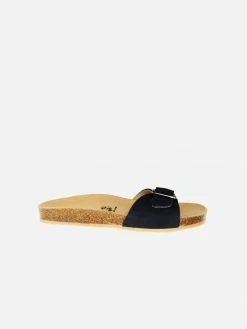 Will's Women's Single Strap Vegan Suede Footbed Sandals | Multiple Colours