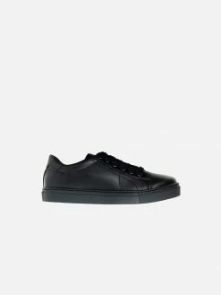 Will's Kids Kid's NY Vegan Leather Trainers | Black
