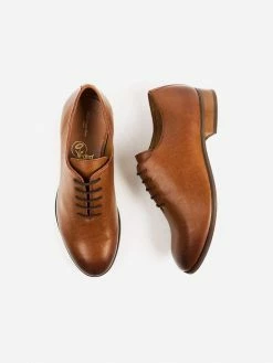 Will's Shoes Men's 81 Vegan Leather Oxfords | Tan