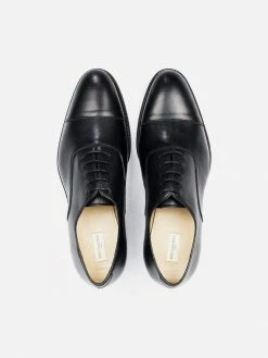 Will's Men's Goodyear Welt Vegan Leather Oxfords | Black