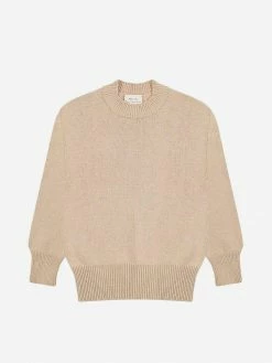 Will's Women's Recycled Knit Crew Neck | Beige Clothing