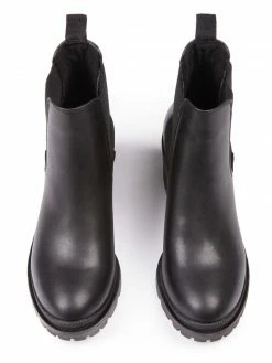 Will's Women's Vegan Leather Track Sole Boots | Black