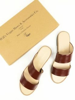 Will's Women's Vegan Leather Two Strap Sandals | Multiple Colours Shoes