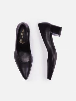 Will's Women's Vegan Leather Point Toe Pumps | Black
