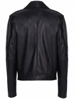 Will's Clothing Men's Vegan Leather Biker Jacket | Black