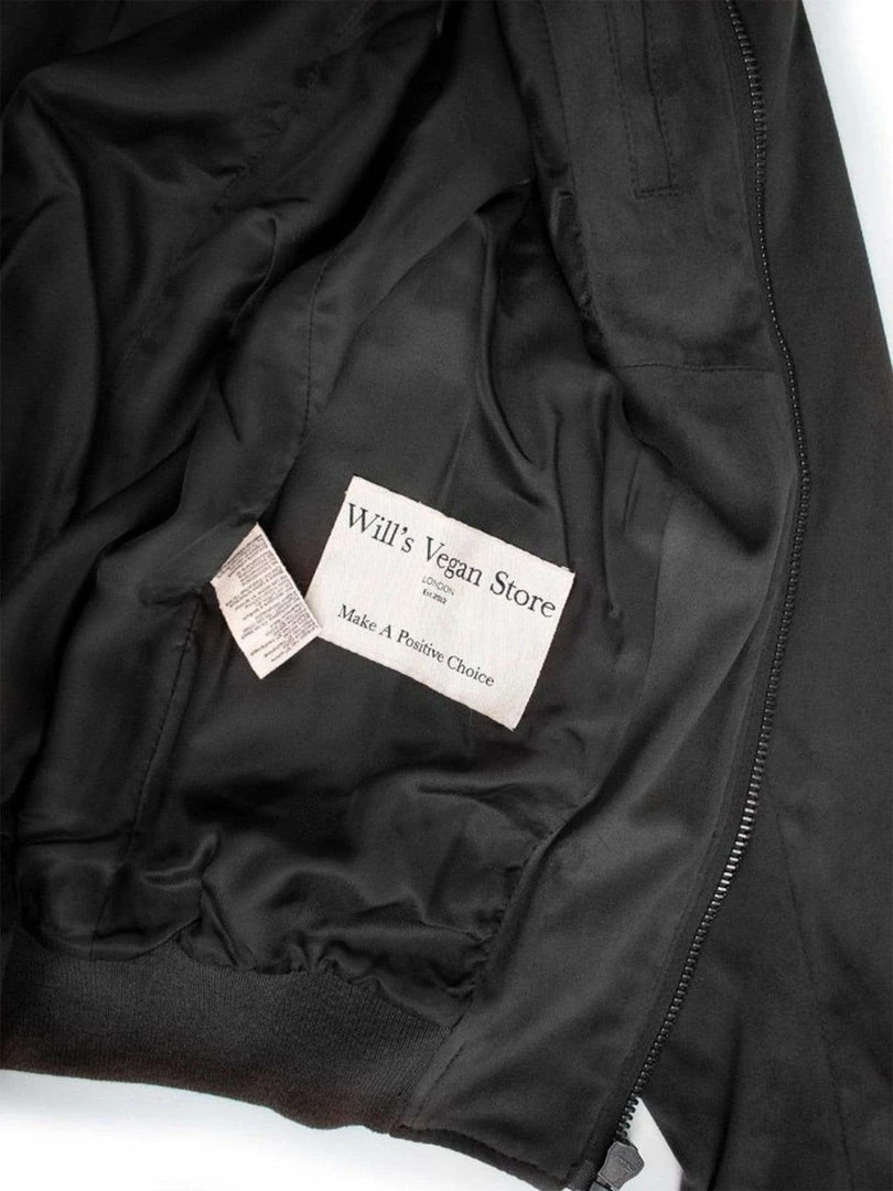 Will's Women's Vegan Suede Bomber Jacket | Black 7 Will's Women's Vegan Suede Bomber Jacket | Black