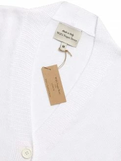 Will's Clothing Women's Button Up Tencel™ Knitted Cardigan | White