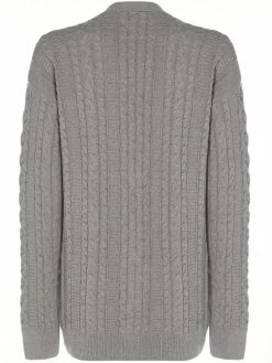 Will's Women's Chunky Button Up Vegan Knitted Cardigan | Grey