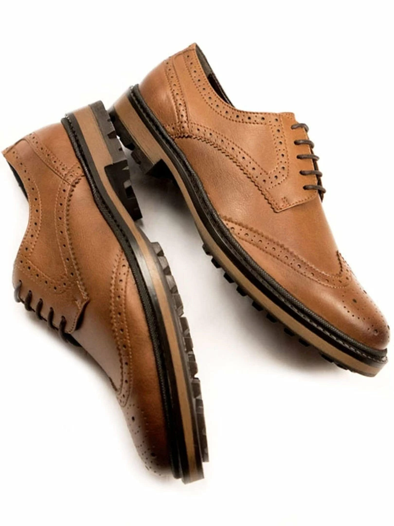 Will's Men's Continental Vegan Leather Brogues | Multiple Colours 6 Will's Men's Continental Vegan Leather Brogues | Multiple Colours