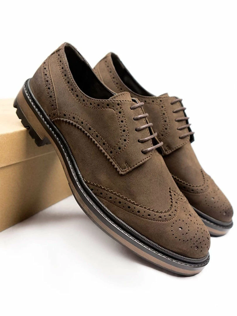 Will's Men's Continental Vegan Leather Brogues | Multiple Colours 11 Will's Men's Continental Vegan Leather Brogues | Multiple Colours
