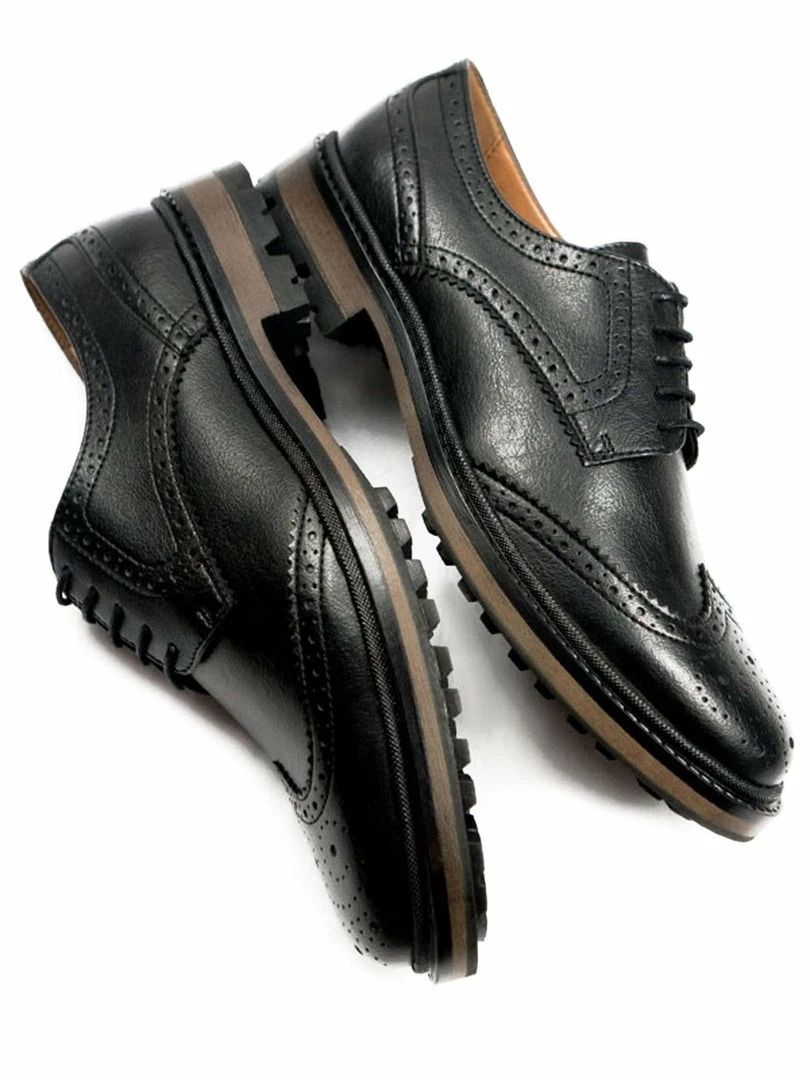 Will's Men's Continental Vegan Leather Brogues | Multiple Colours 14 Will's Men's Continental Vegan Leather Brogues | Multiple Colours