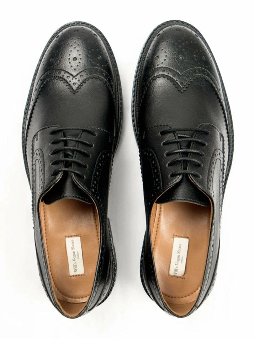 Will's Men's Continental Vegan Leather Brogues | Multiple Colours 13 Will's Men's Continental Vegan Leather Brogues | Multiple Colours