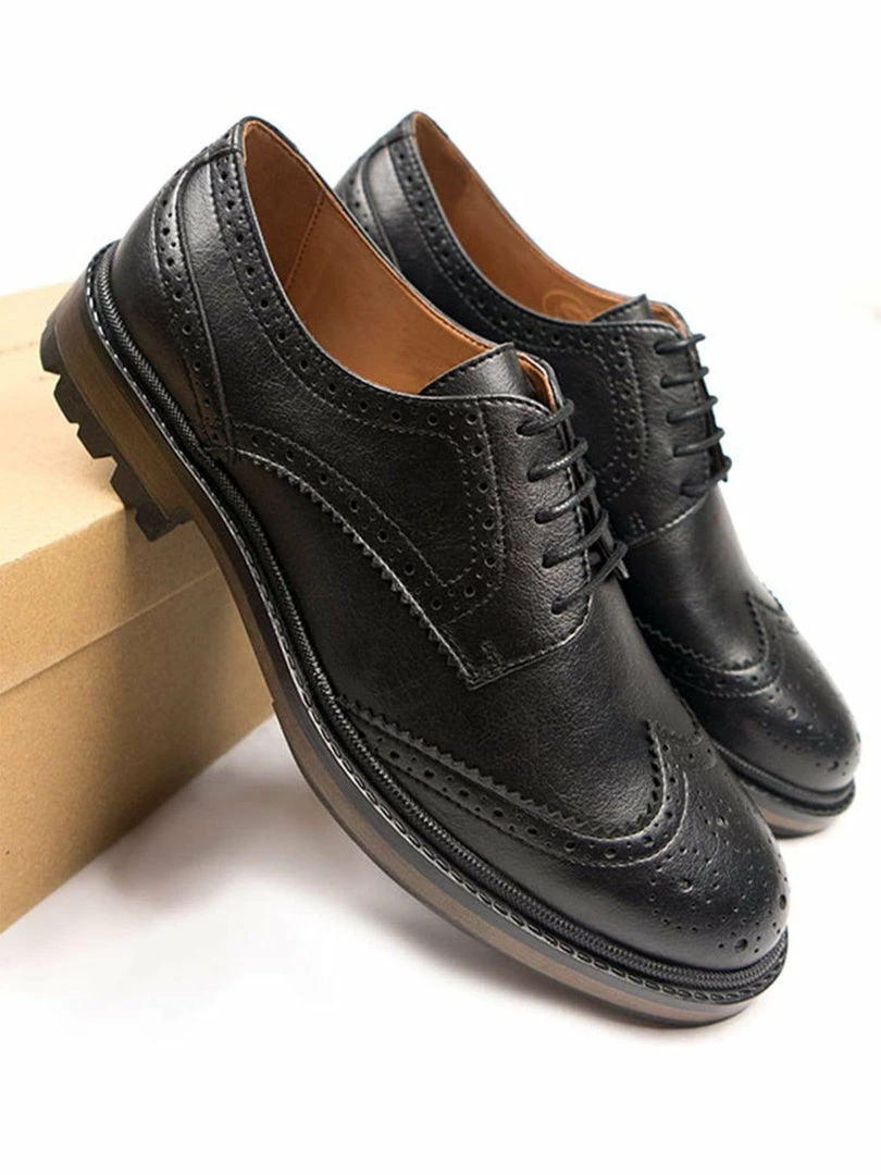 Will's Men's Continental Vegan Leather Brogues | Multiple Colours 16 Will's Men's Continental Vegan Leather Brogues | Multiple Colours