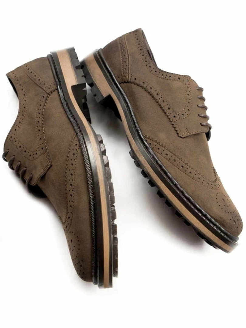 Will's Men's Continental Vegan Leather Brogues | Multiple Colours 10 Will's Men's Continental Vegan Leather Brogues | Multiple Colours