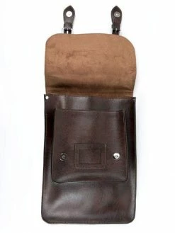 Will's Vegan Leather Large Backpack Satchel | Dark Brown Bags