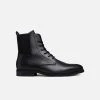 Will's Shoes Men's Vegan Leather Dress Boots | Black