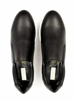 Will's Women's Vegan Leather Platform Slip Ons | Black