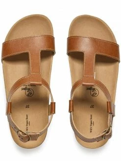 Will's Shoes Women's Vegan Leather Footbed Sandals | Multiple Colours
