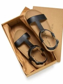 Will's Shoes Women's Vegan Leather Footbed Sandals | Multiple Colours