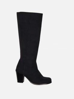 Will's Women's Heeled Vegan Suede Knee High Boots | Multiple Colours Shoes