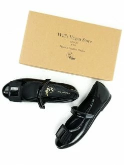 Will's Kid's Vegan Leather Ballerinas | Black 11 Will's Kid's Vegan Leather Ballerinas | Black