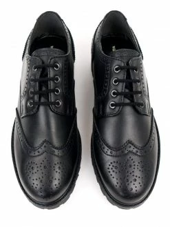 Will's Kids Kid's Vegan Leather Brogues | Black 11 Will's Kids Kid's Vegan Leather Brogues | Black