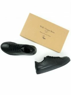 Will's Kids Kid's NY Vegan Leather Trainers | Black