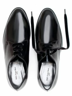 Will's Shoes Women's Luxe Vegan Leather Derbys | Black 9 Will's Shoes Women's Luxe Vegan Leather Derbys | Black