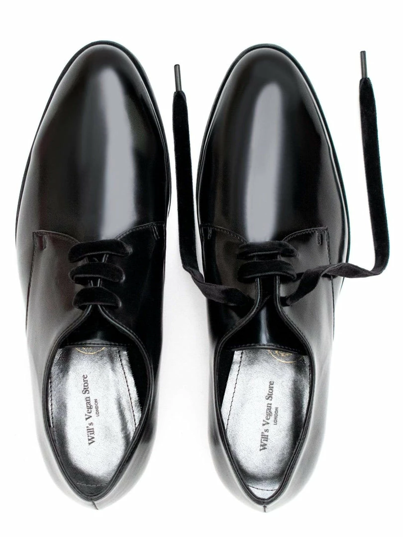 Will's Shoes Women's Luxe Vegan Leather Derbys | Black 5 Will's Shoes Women's Luxe Vegan Leather Derbys | Black