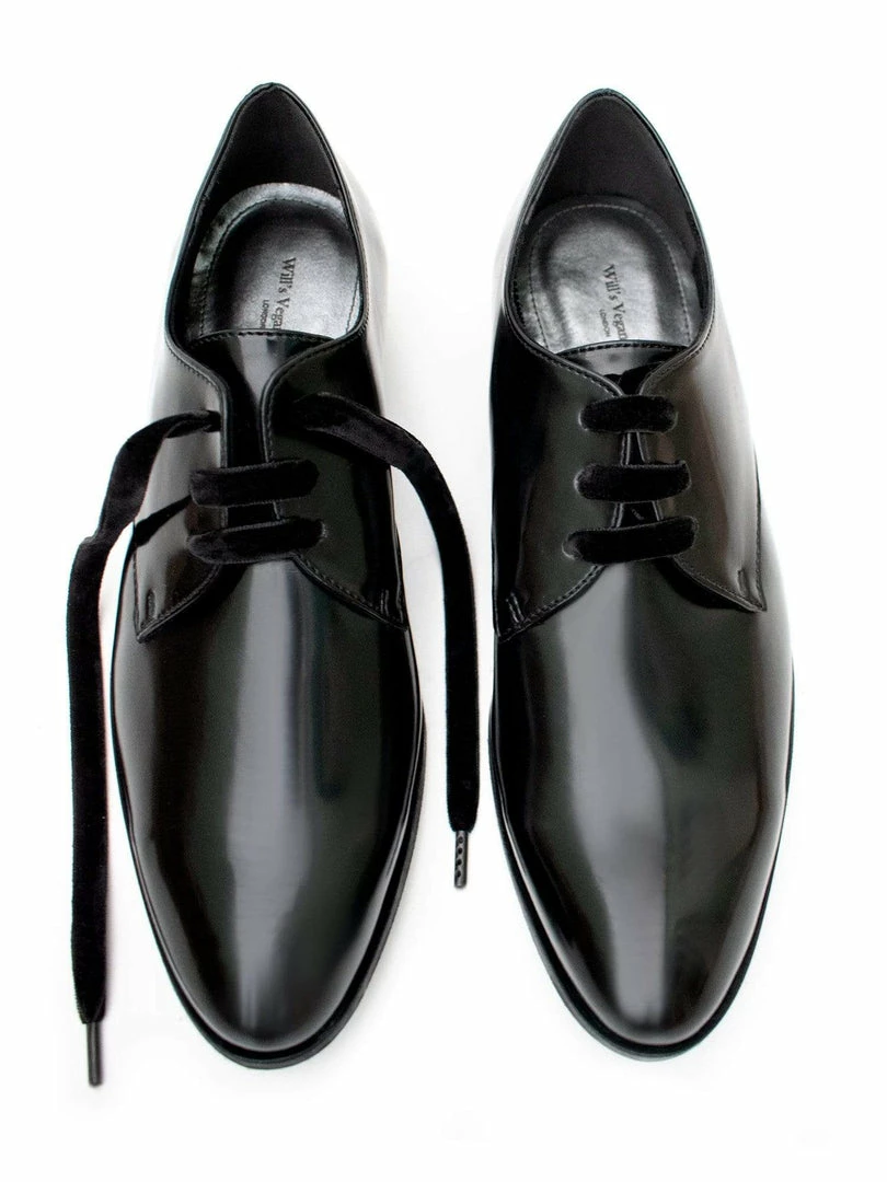 Will's Shoes Women's Luxe Vegan Leather Derbys | Black 7 Will's Shoes Women's Luxe Vegan Leather Derbys | Black
