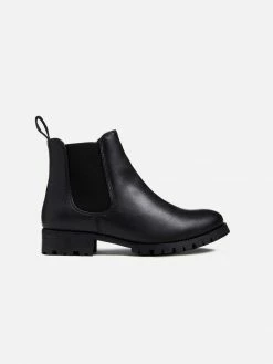 Will's Shoes Women's Luxe Vegan Leather Deep Tread Chelsea Boots | Multiple Colours