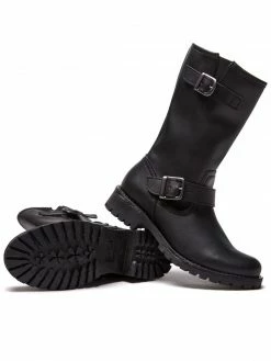 Will's Women's Vegan Leather Mid-Length Moto Boots | Black Shoes 13 Will's Women's Vegan Leather Mid-Length Moto Boots | Black Shoes