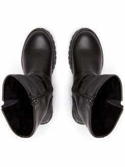 Will's Women's Vegan Leather Mid-Length Moto Boots | Black Shoes 12 Will's Women's Vegan Leather Mid-Length Moto Boots | Black Shoes