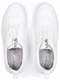 Will's Men's Munich Vegan Leather Trainers | White