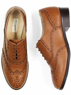 Will's Shoes Women's Vegan Leather Oxford Brogues | Multiple Colours