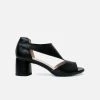 Will's Women's Vegan Leather Peep Toe Sandals | Black 1 Will's Women's Vegan Leather Peep Toe Sandals | Black
