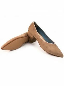 Will's Shoes Women's Vegan Suede Point Flats | Multiple Colours