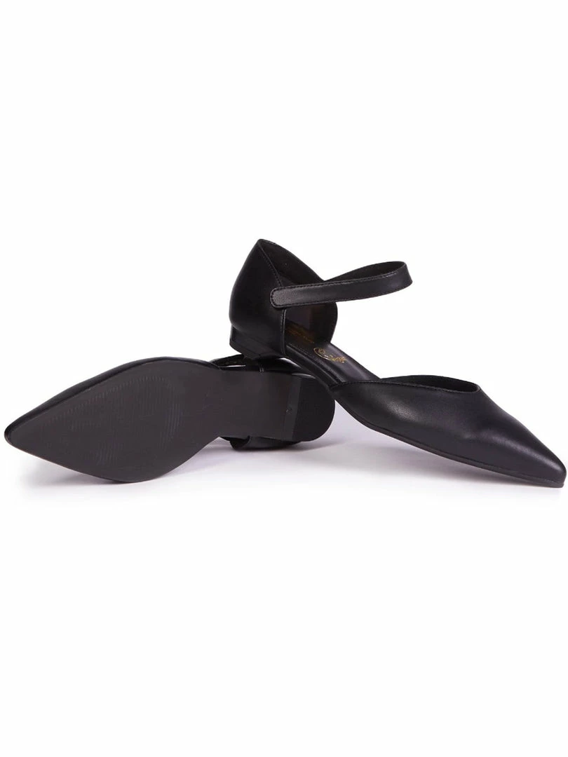 Will's Women's Vegan Leather Point Toe Flats | Black 7 Will's Women's Vegan Leather Point Toe Flats | Black