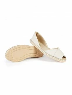 Will's Women's Recycled Cross Over Strap Vegan Espadrille | Beige