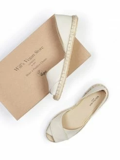 Will's Women's Recycled Cross Over Strap Vegan Espadrille | Beige