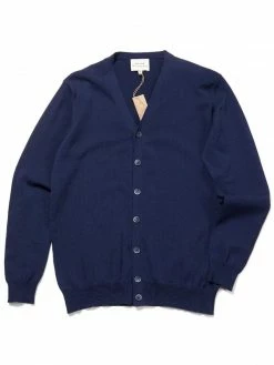Will's Clothing Men's Recycled Knit Cardigan | Dark Blue 9 Will's Clothing Men's Recycled Knit Cardigan | Dark Blue