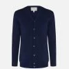 Will's Clothing Men's Recycled Knit Cardigan | Dark Blue 2 Will's Clothing Men's Recycled Knit Cardigan | Dark Blue