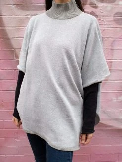 Will's Clothing Women's Recycled Knit Poncho | Multiple Colours