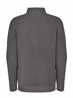 Will's Men's Recycled Slouch Knit Mockneck | Charcoal Clothing