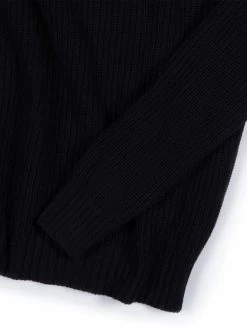 Will's Men's Vegan Recycled Slouch Turtleneck | Black