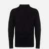 Will's Men's Vegan Recycled Slouch Turtleneck | Black