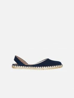 Will's Women's Recycled Vegan Espadrille Slingbacks | Dark Blue Shoes